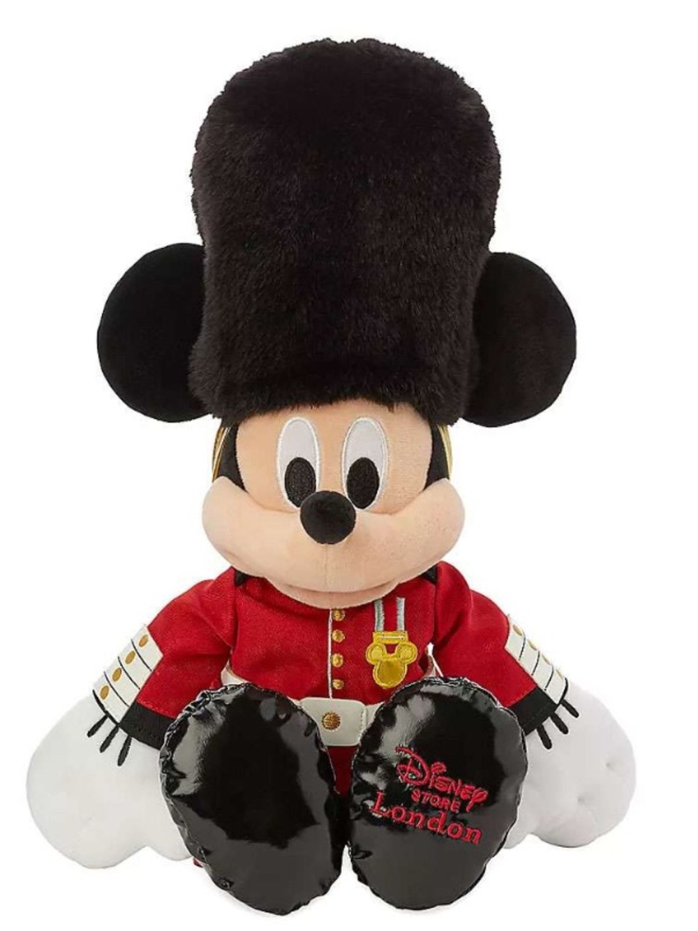 The Worlds Showcase UK The Queens Guard Mickey Plushie NWT